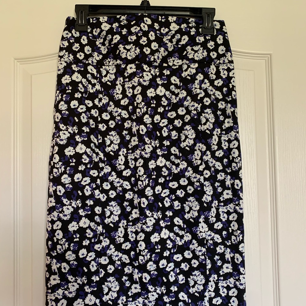 Express floral pencil skirt
